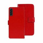 For Samsung Galaxy A17 5G idewei Crazy Horse Texture Leather Phone Case(Red)