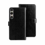 For Sony Xperia 1 VI idewei Crazy Horse Texture Leather Phone Case(Black)