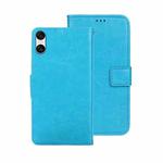 For Sony Xperia 10 VI idewei Crazy Horse Texture Leather Phone Case(Sky Blue)