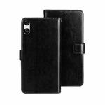 For Sony Xperia 10 VI idewei Crazy Horse Texture Leather Phone Case(Black)