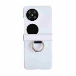 For Huawei P50 Pocket / Pocket 2 Ultra-thin Skin Feel Ring Phone Case with Hinge(White)