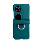 For Huawei P50 Pocket / Pocket 2 Ultra-thin Skin Feel Ring Phone Case with Hinge(Green)