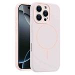 For iPhone 16 Pro Fine Hole Liquid Silicone MagSafe Phone Case(Pink)