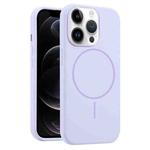 For iPhone 12 Pro Liquid Silicone MagSafe Phone Case(Lilac)