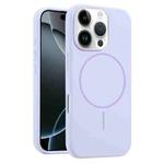 For iPhone 16 Pro Max Liquid Silicone MagSafe Phone Case(Lilac)