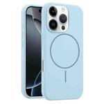 For iPhone 16 Pro Max Liquid Silicone MagSafe Phone Case(Blue)