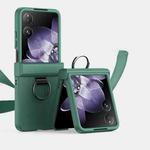 For Xiaomi Mix Flip Ultra-thin Skin Feel Ring Phone Case with Hinge(Green)