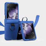 For Xiaomi Mix Flip Ultra-thin Skin Feel Ring Phone Case with Hinge(Klein Blue)