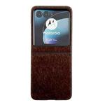 For Motorola Razr 40 Ultra Plush Full Coverage Phone Case(Dark Brown)