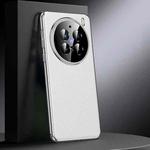For vivo X200 Pro Genuine Leather PC Phone Case(White)