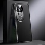 For vivo S20 Pro Genuine Leather PC Phone Case(Black)