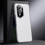 For Honor 300 Ultra Genuine Leather PC Phone Case(White)