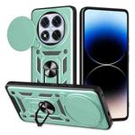 For Redmi Note 14 Pro+ 5G Sliding Camera Cover Design TPU+PC Phone Case(Green)