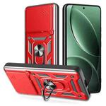 For Redmi K80 5G Sliding Camera Cover Design TPU+PC Phone Case(Red)