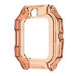 For Xiaotiancai Z6P Half Coverage Hollow TPU Watch Protective Case(Transparent Orange)