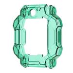 For Xiaotiancai Z7S Half Coverage Hollow TPU Watch Protective Case(Transparent Green)