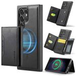 For Samsung Galaxy S23 Ultra 5G DG.MING MAGKING-K2 Series MagSafe RFID Card Bag Detachable Phone Case(Black)