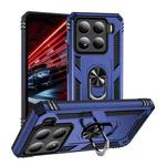 For Xiaomi 15 Pro Shockproof TPU + PC Phone Case with Holder(Blue)
