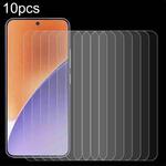 For Xiaomi 15 10pcs 0.18mm 9H 2.5D Tempered Glass Film, Support Fingerprint Unlocking