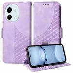 For Tecno Spark 30 5G / Pova 6 Neo 5G Embossed Rhombus Starry Leather Phone Case(Purple)