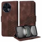 For Tecno Spark 30 Pro 4G Embossed Rhombus Starry Leather Phone Case(Brown)