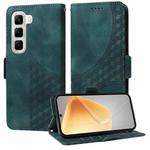 For Infinix Hot 50 4G Embossed Rhombus Starry Leather Phone Case(Green)