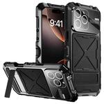 For iPhone 16 Pro Max Life Waterproof Dustproof Shockproof Phone Case(Black)