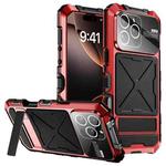 For iPhone 16 Pro Max Life Waterproof Dustproof Shockproof Phone Case(Red)