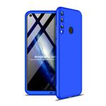 For Huawei P40 Lite E GKK Three Stage Splicing Full Coverage PC Protective Case(Blue)