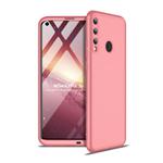 For Huawei P40 Lite E GKK Three Stage Splicing Full Coverage PC Protective Case(Rose Gold)