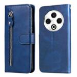 For Tecno Spark 30 4G Fashion Calf Texture Zipper Leather Phone Case(Blue)