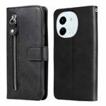 For Tecno Spark 30 5G / Pova 6 Neo 5G Fashion Calf Texture Zipper Leather Phone Case(Black)