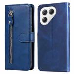 For Tecno Pova 7 Ultra 5G Fashion Calf Texture Zipper Leather Phone Case(Blue)