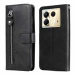 For Infinix Note 40 5G Fashion Calf Texture Zipper Leather Phone Case(Black)