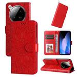 For Infinix Zero 40 4G / 5G Embossed Sunflower Leather Phone Case(Red)