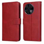 For Tecno Spark 30 Pro 4G Classic Calf Texture Flip Leather Phone Case(Red)