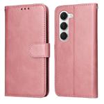 For Tecno Spark 40 Pro  4G Classic Calf Texture Flip Leather Phone Case(Rose Gold)