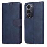 For Tecno Spark 40 Pro+ 4G Classic Calf Texture Flip Leather Phone Case(Blue)