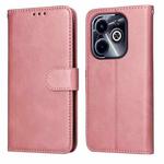 For Infinix Hot 40i Classic Calf Texture Flip Leather Phone Case(Rose Gold)