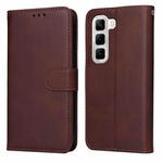 For Infinix Hot 50 4G Classic Calf Texture Flip Leather Phone Case(Brown)