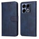 For Infinix Note 40 4G Classic Calf Texture Flip Leather Phone Case(Blue)