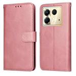 For Infinix Note 40 5G Classic Calf Texture Flip Leather Phone Case(Rose Gold)