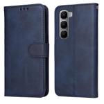 For Infinix Hot 60 4G / Hot 60i 4G Classic Calf Texture Flip Leather Phone Case(Blue)