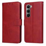 For Infinix Hot 60 Pro 4G Classic Calf Texture Flip Leather Phone Case(Red)
