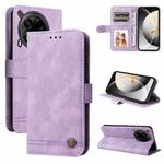 For Tecno Camon 30 4G / 5G Skin Feel Life Tree Metal Button Leather Phone Case(Purple)