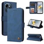 For Tecno Spark Go 1 / Pop 9 / Spark Go 2025 Skin Feel Life Tree Metal Button Leather Phone Case(Blue)