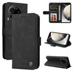 For Tecno Camon 30S / Camon 30S Pro Skin Feel Life Tree Metal Button Leather Phone Case(Black)