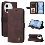 For Tecno Spark 30 5G / Pova 6 Neo 5G Skin Feel Life Tree Metal Button Leather Phone Case(Brown)