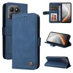 For Tecno Pova 7 5G Skin Feel Life Tree Metal Button Leather Phone Case(Blue)