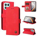 For Tecno Pova 7 Pro 5G Skin Feel Life Tree Metal Button Leather Phone Case(Red)